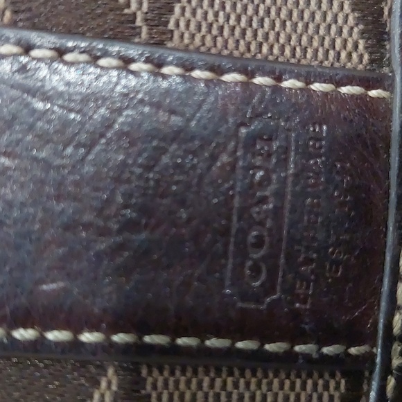 COACH Signature Stripe Jacquard Fabric Trifold Long Wallet - Picture 13 of 13